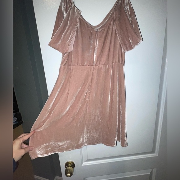 Reformation Lorraine Velvet Silk Mini Dress 💗 Sz 4 - Picture 7 of 16